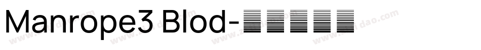 Manrope3 Blod字体转换
